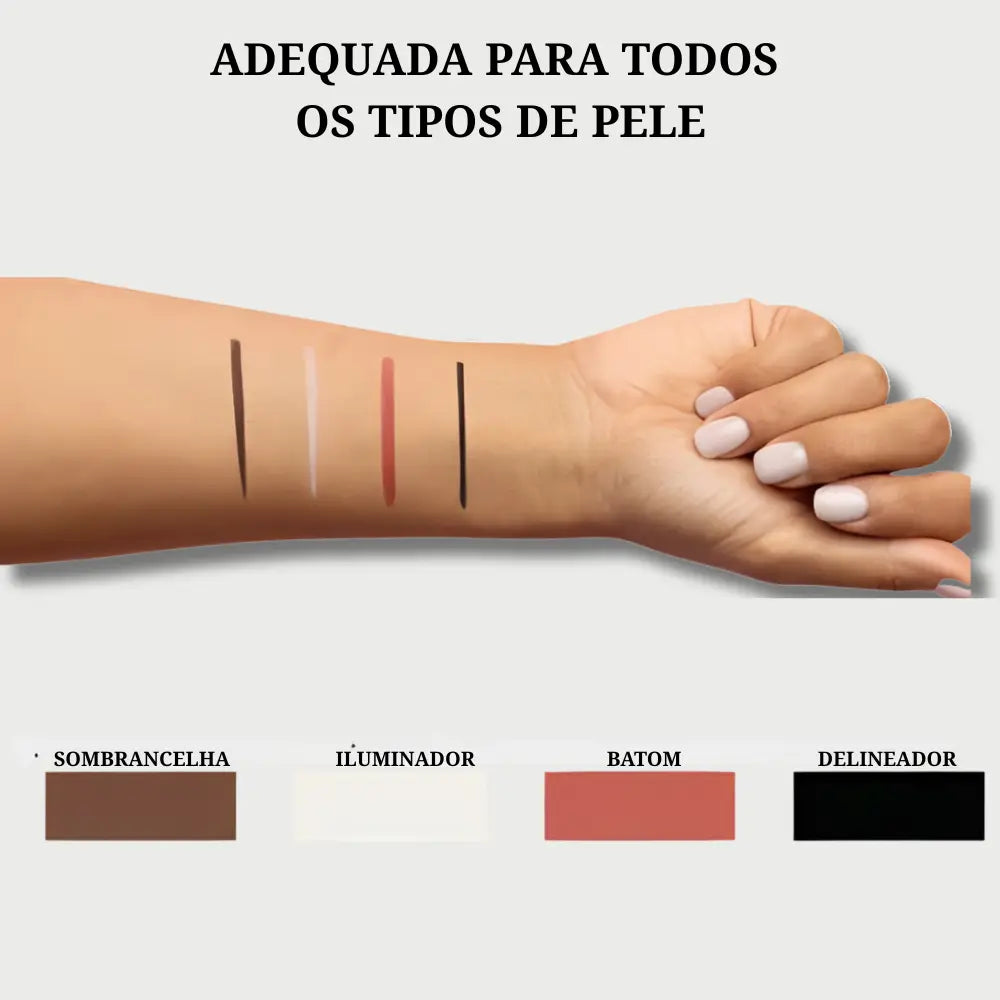 Caneta 4 em 1 - Maquiagem Completa Charmon (Edição Premium) - Charmontie