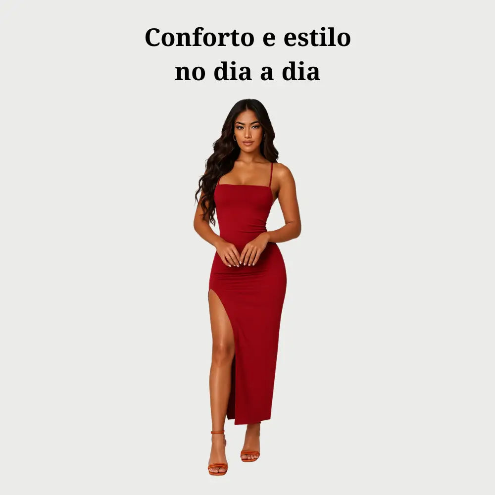 Vestido Canelado Spice Girl + Batom Matte Exclusivo (Edição premium) - Charmontie