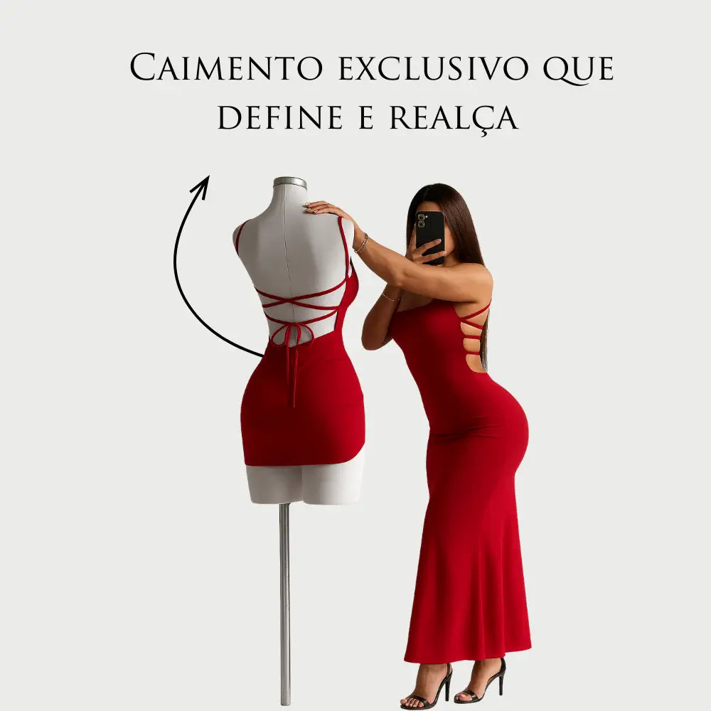 Vestido Canelado Spice Girl + Batom Matte Exclusivo (Edição premium)